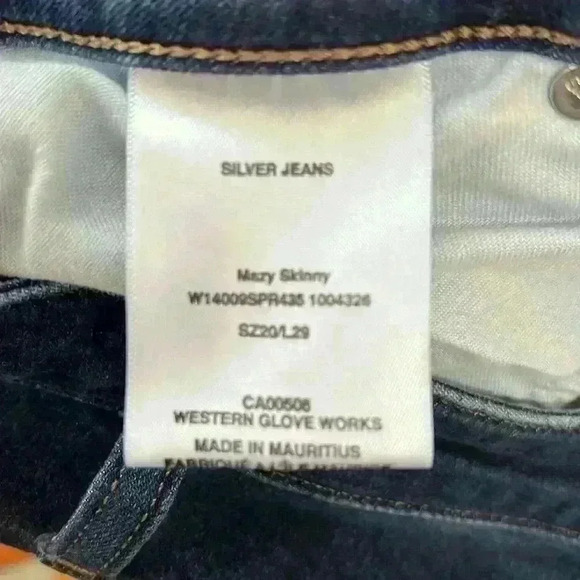 Silver Jeans Mazy Skinny *20* - Picture 3 of 4